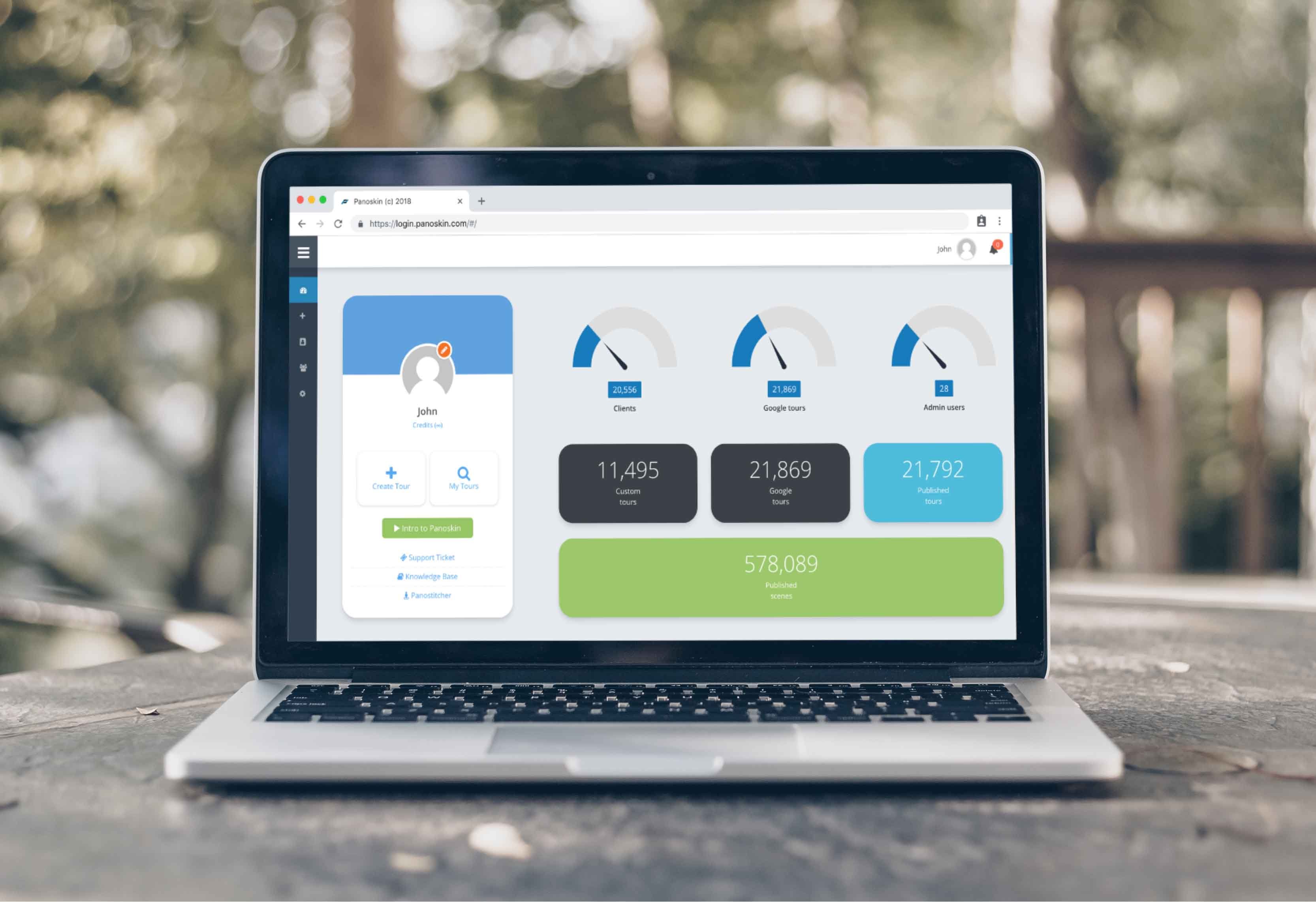 Panoskin.com Mockup