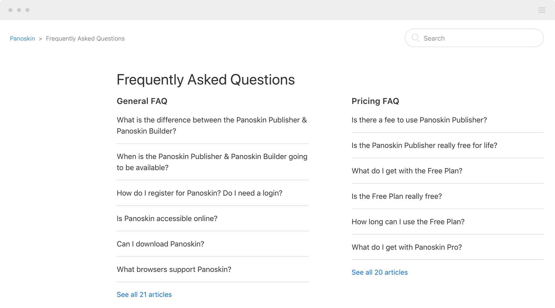 Resource Center FAQ