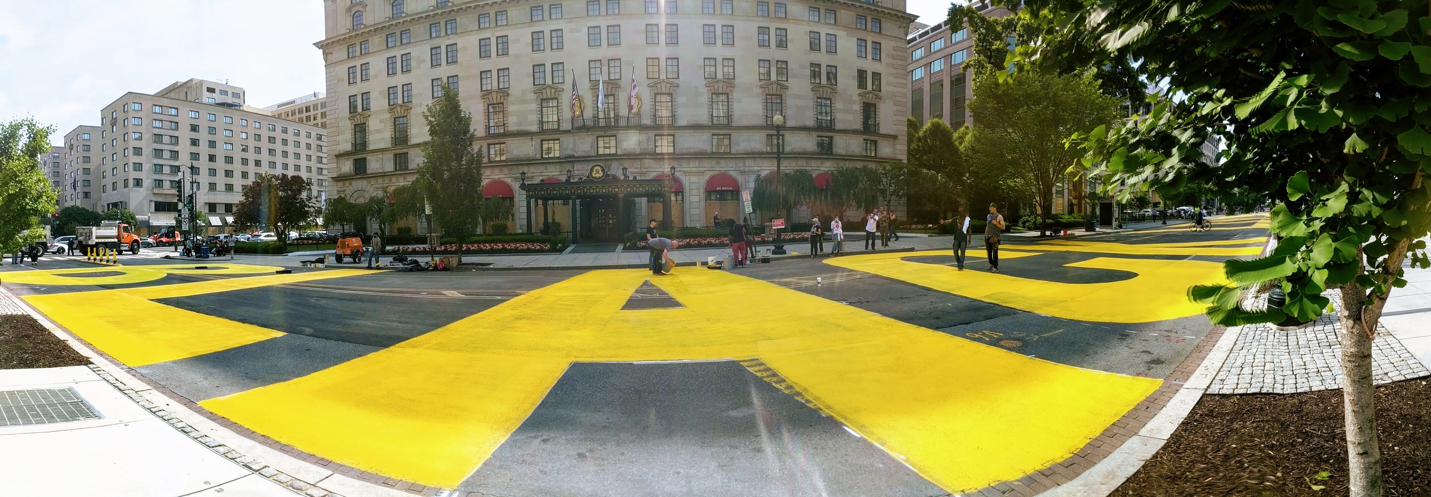 Panoskin Brings Google Street View to Black Lives Matter Plaza